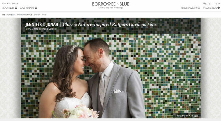 Wedding Featured on Borrowed and Blue | Rutgers Garden Wedding Photos | New Jersey Wedding Photographer