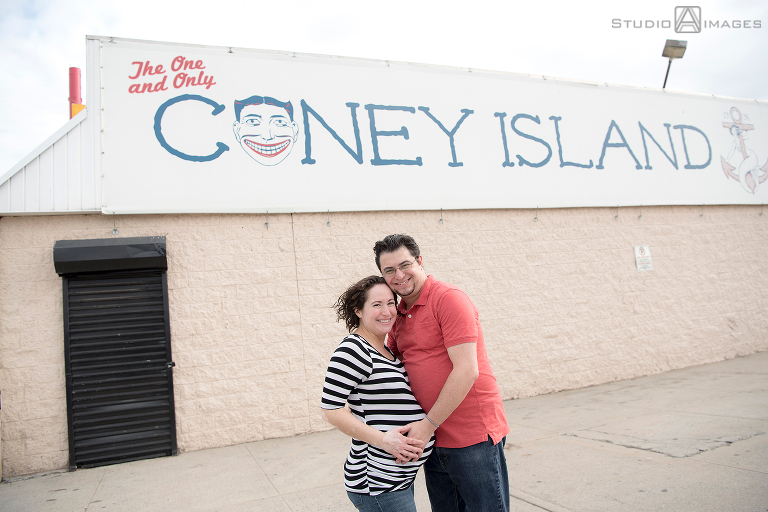Coney Island Maternity Session | Brooklyn Maternity Photographer | Annie + Josh
