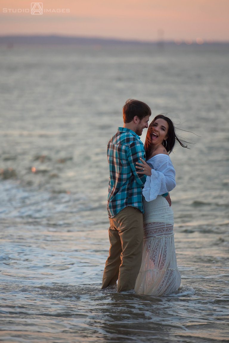 Sandy Hook Engagement Photos | Jersey Shore Wedding Photographer | Courtney + Sal
