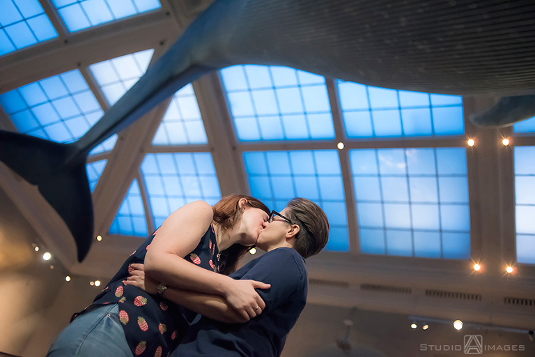 American Museum of Natural History Engagement Photos | NYC Wedding Photographer | Maria + Genna