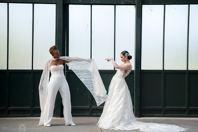 Epic Liberty House Wedding Photos | Jersey City Wedding Photographer | Lesbian wedding | LGBTQ wedding photographer