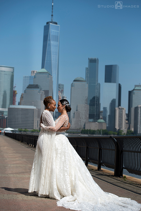 Epic Liberty House Wedding Photos | Jersey City Wedding Photographer | Lesbian wedding | LGBTQ wedding photographer