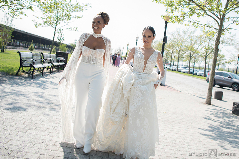 Epic Liberty House Wedding Photos | Jersey City Wedding Photographer | Lesbian wedding | LGBTQ wedding photographer