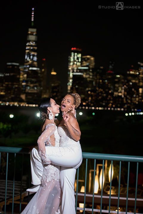 Epic Liberty House Wedding Photos | Jersey City Wedding Photographer | Lesbian wedding | LGBTQ wedding photographer