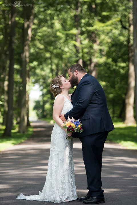 bride and groom on their wedding day at Pen Ryn Estate | Pen Ryn Estate Wedding Photos | Bucks County Wedding Photographer