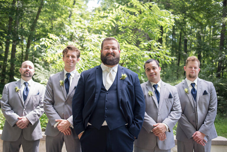 groomsmen at wedding day at Pen Ryn Estate | Pen Ryn Estate Wedding Photos | Bucks County Wedding Photographer