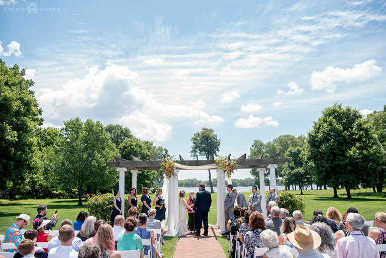 wedding ceremony at Pen Ryn Estate | Pen Ryn Estate Wedding Photos | Bucks County Wedding Photographer