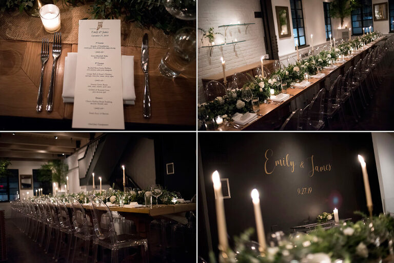wedding dinner at Little Owl Townhouse, NYC