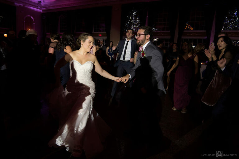 dancing at wedding reception at Florentine Gardens wedding