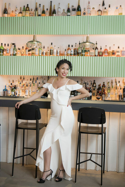 bride on her wedding day at The Asbury Hotel in Asbury Park