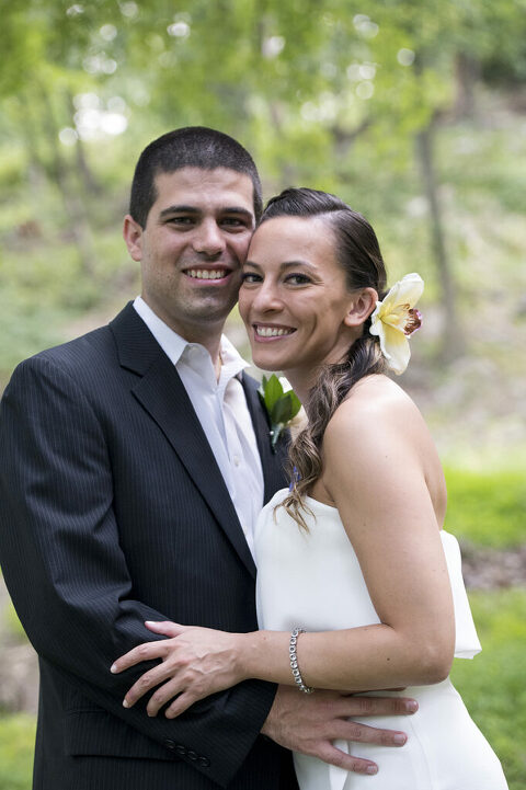 bride and groom on their wedding day at Bear Mountain in Hudson Valley