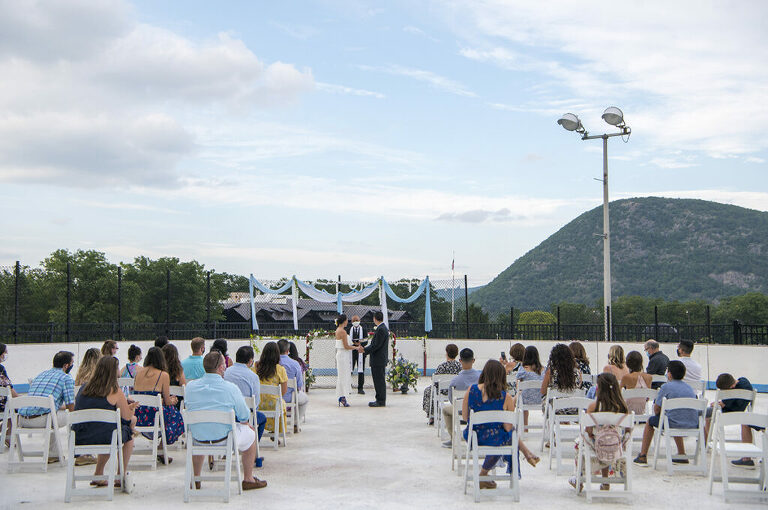 wedding ceremony at Bear Mountain in Hudson Valley