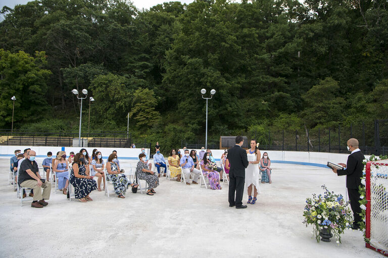 wedding ceremony at Bear Mountain in Hudson Valley