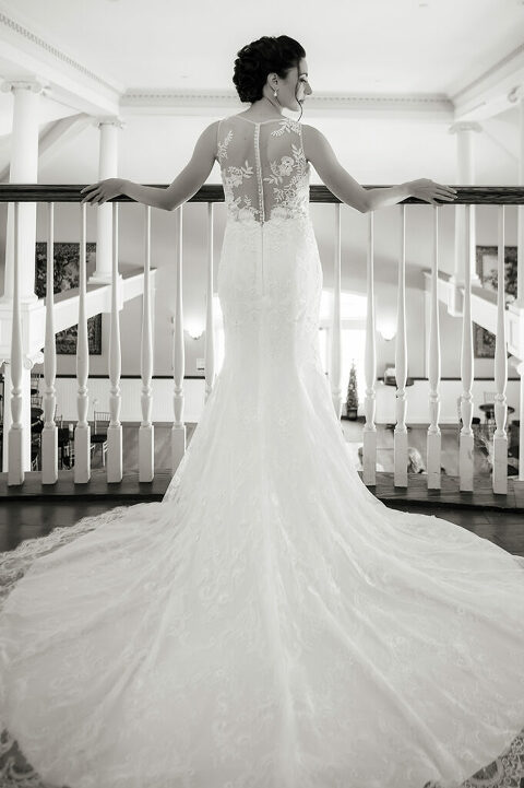 bride on her wedding day at Belle Voir Manor at Pen Ryn Estate