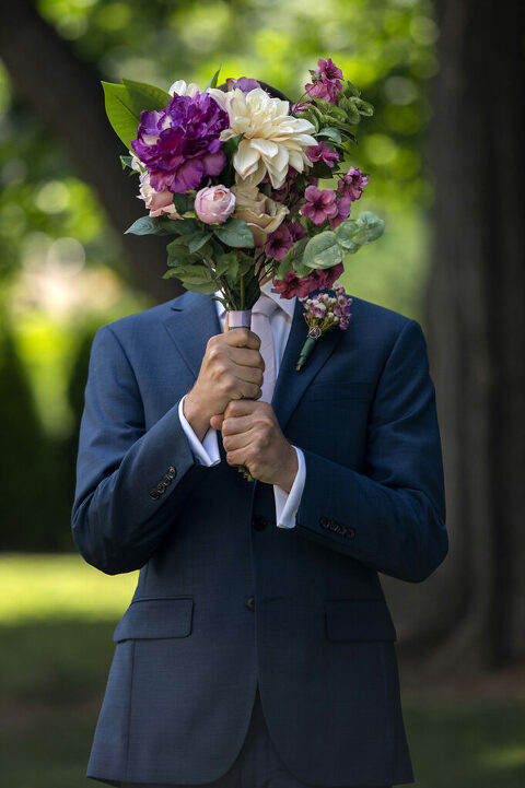 groom on his wedding day in Atlantic Highlands | NJ Intimate Wedding Photographer