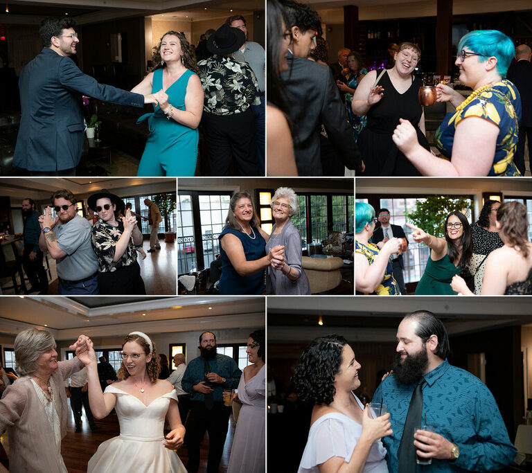 intimate wedding at The Wine Bar and Restaurant in Atlantic Highlands