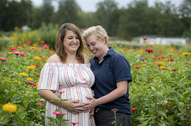 Terhune Orchards Maternity Photos | Princeton Family Photographer | LGBTQ NJ Family Photographer 