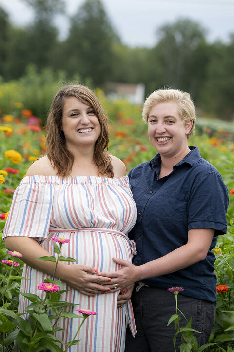 Terhune Orchards Maternity Photos | Princeton Family Photographer | LGBTQ NJ Family Photographer 