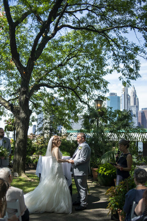intimate NYC wedding at The River Cafe in Brooklyn