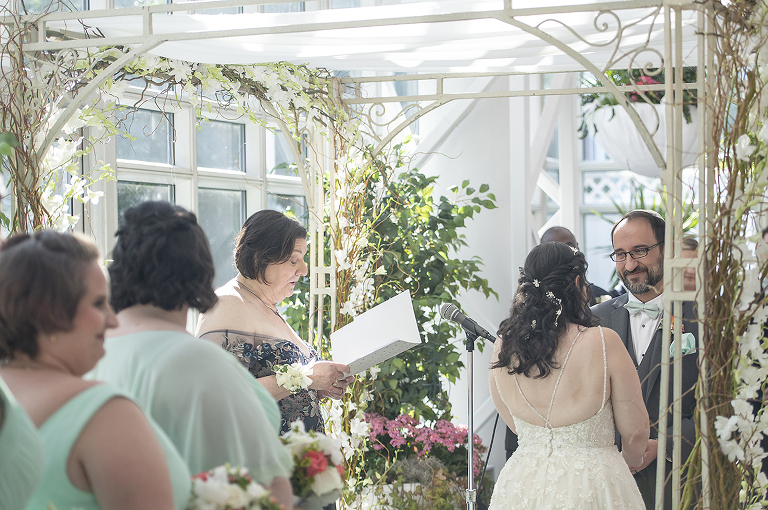 wedding ceremony at Conservatory at The Madison Hotel Wedding in Morristown, NJ