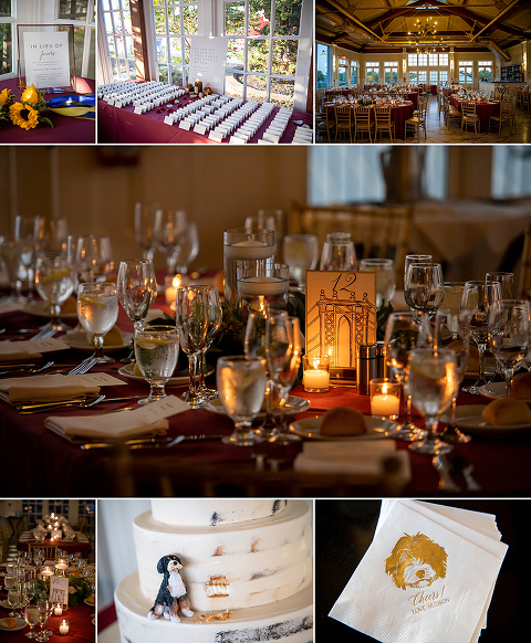 fall wedding reception at Liberty House in Jersey City