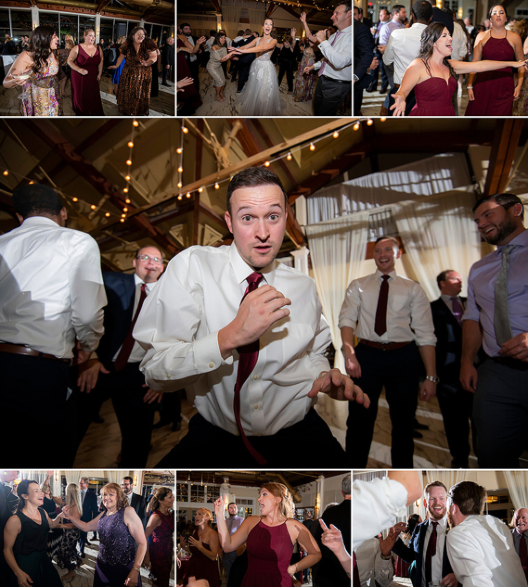 fall wedding reception at Liberty House in Jersey City