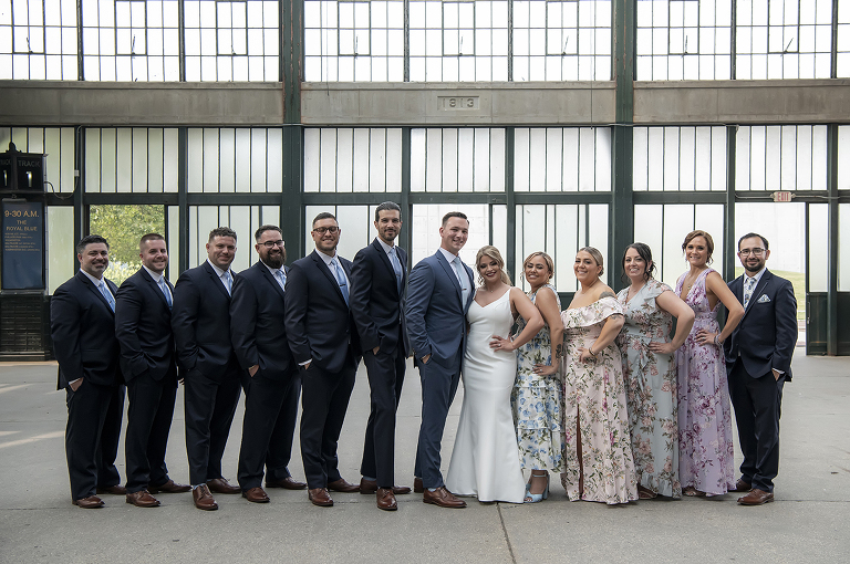 wedding party on wedding day at Liberty House in Jersey City
