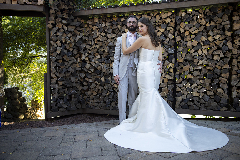 bride and groom at Stone House at Stirling Ridge