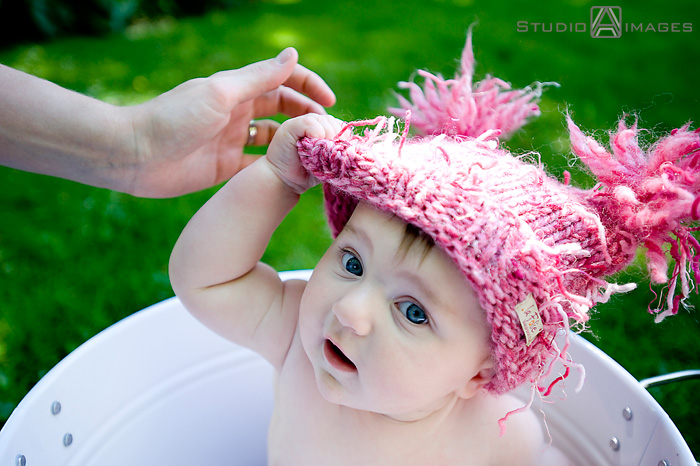 6 month old baby's family photo session in Greenwich, CT