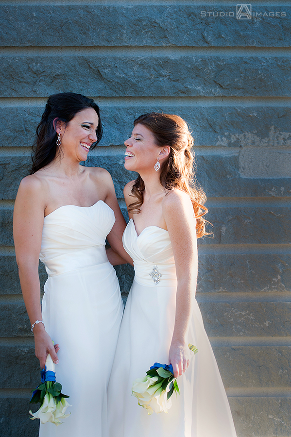 gay wedding, lesbian wedding, same-sex wedding, at Chelsea Piers, NYC
