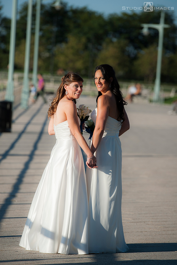Sunset Terrace at Chelsea Piers Wedding Photos | NYC Wedding Photographer 