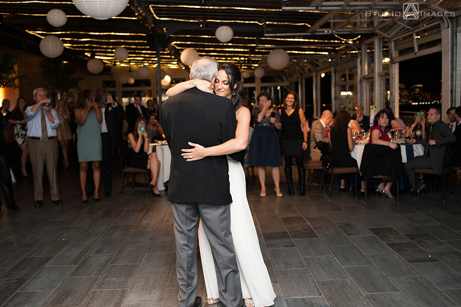Sunset Terrace at Chelsea Piers Wedding Photos | NYC Wedding Photographer 
