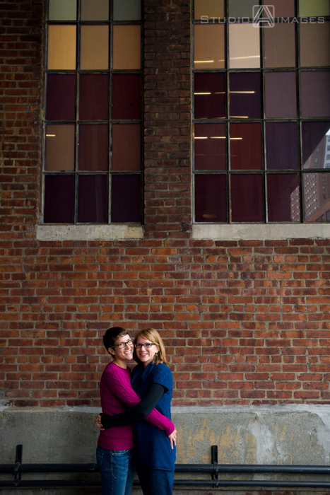 same sex wedding, gay wedding, lesbians, nyc wedding photographer, The High Line, NYC engagement photos, NYC engagement