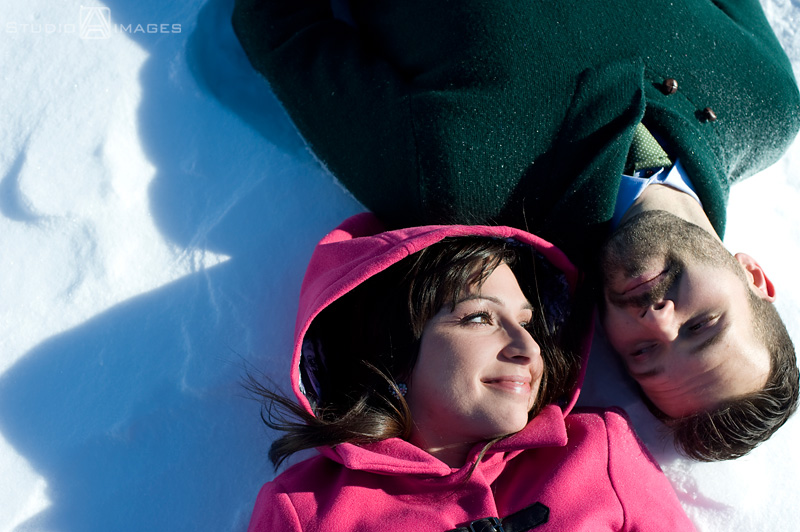 Snowy Winter Hoboken Engagement Photos | Hoboken Wedding Photographer