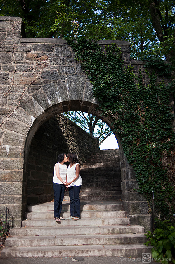 lesbian engagement photos, gay marriage, gay weddings, Fort Tryon Park Engagement Photos, NYC Wedding Photographer