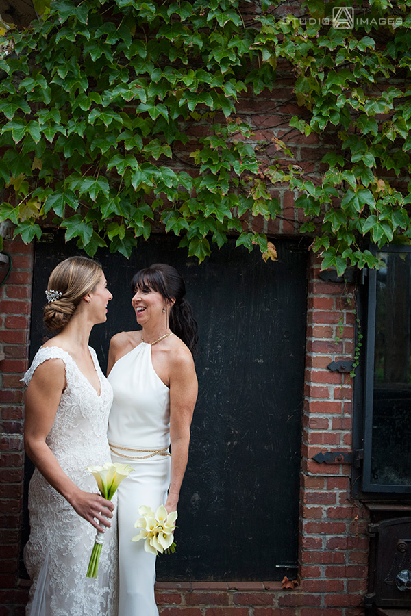 same sex wedding at Harvest on Hudson