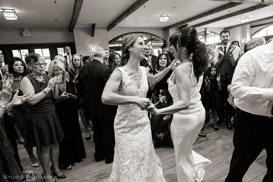 brides dancing at at Harvest on Hudson