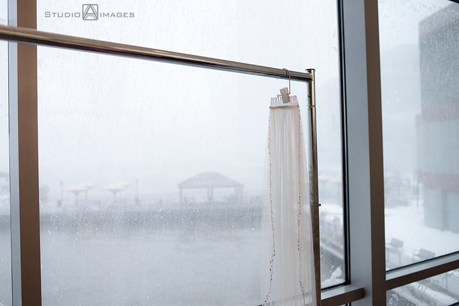 Blizzard Wedding Photos | Hyatt Regency Jersey City Wedding Photos 