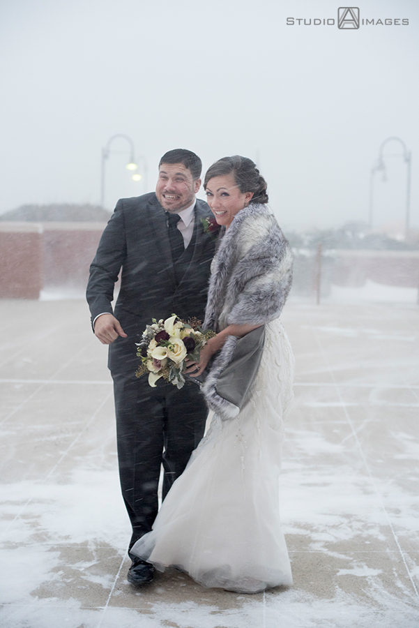 Blizzard Wedding Photos | Hyatt Regency Jersey City Wedding Photos 