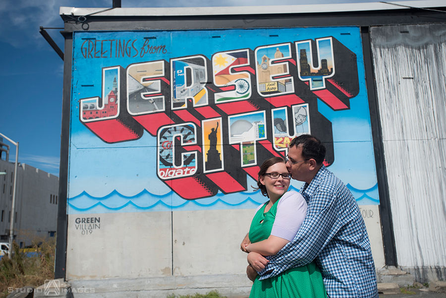 Jersey City murals engagement photos, Jersey City murals, Jersey City engagement photos, Jersey City wedding photographer, Welcome to Jersey City