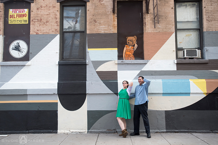 Jersey City murals engagement photos, Jersey City murals, Jersey City engagement photos, Jersey City wedding photographer, Welcome to Jersey City