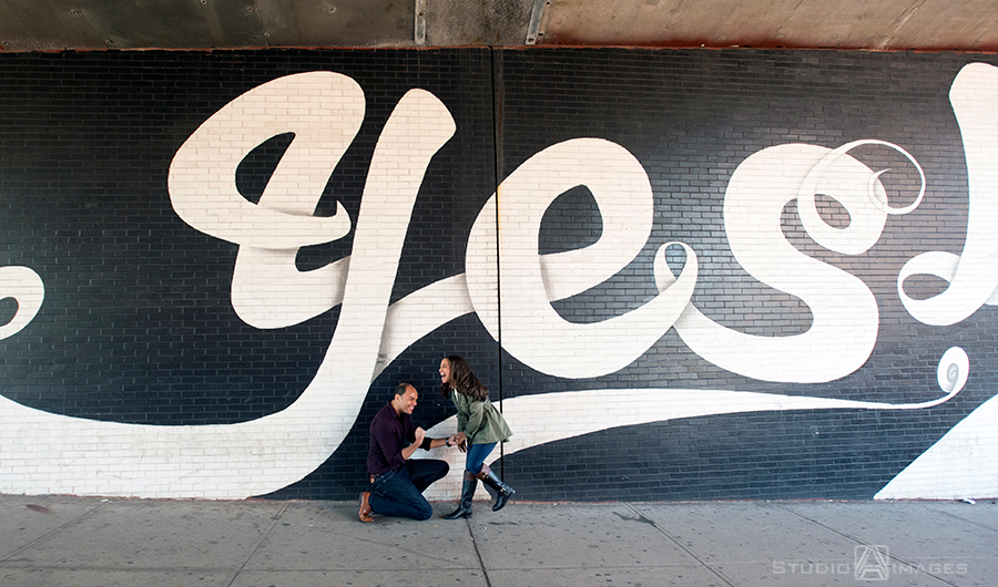Brooklyn Bridge Engagement Photos, Brooklyn Wedding Photographer, DUMBO engagement photos, DUMBO, Brooklyn, murals