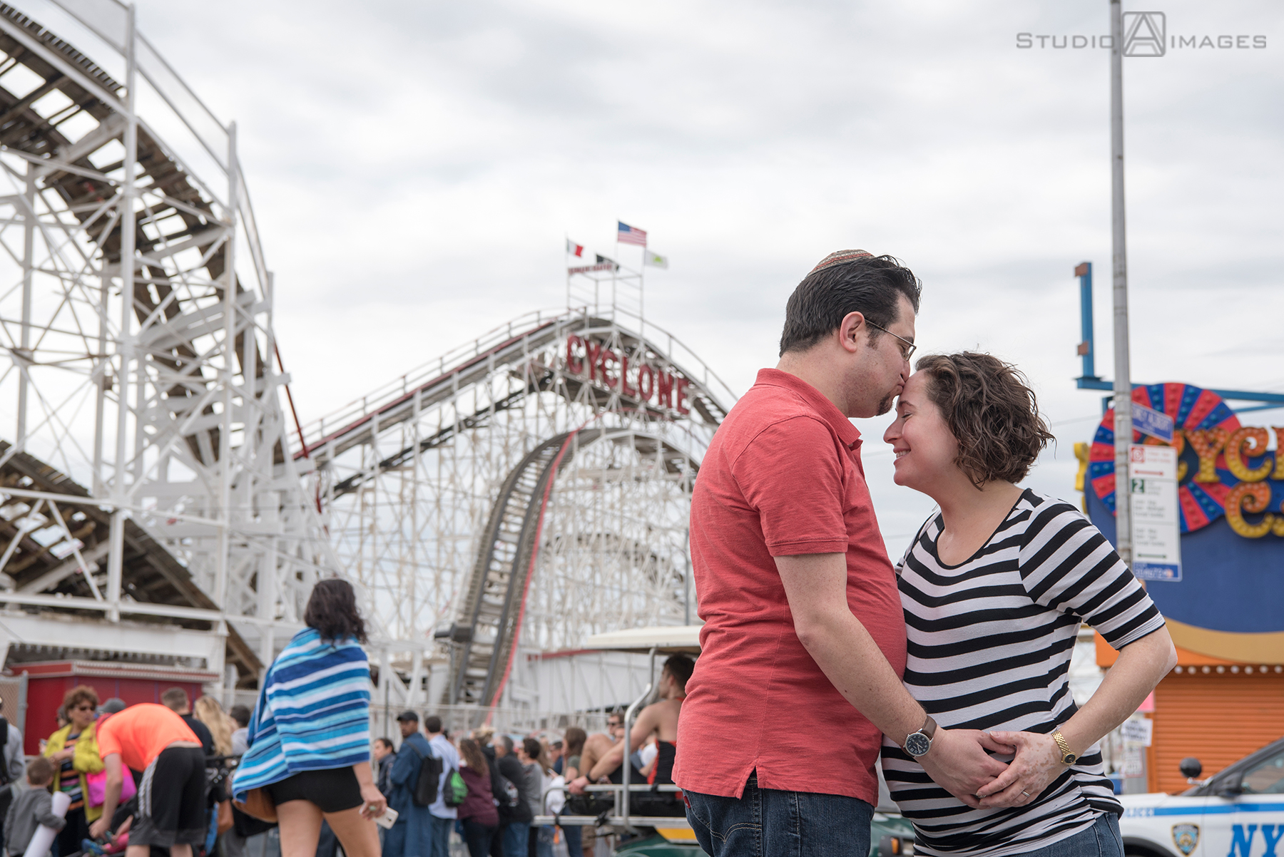 Coney Island Maternity Session | Brooklyn Maternity Photographer | Annie + Josh