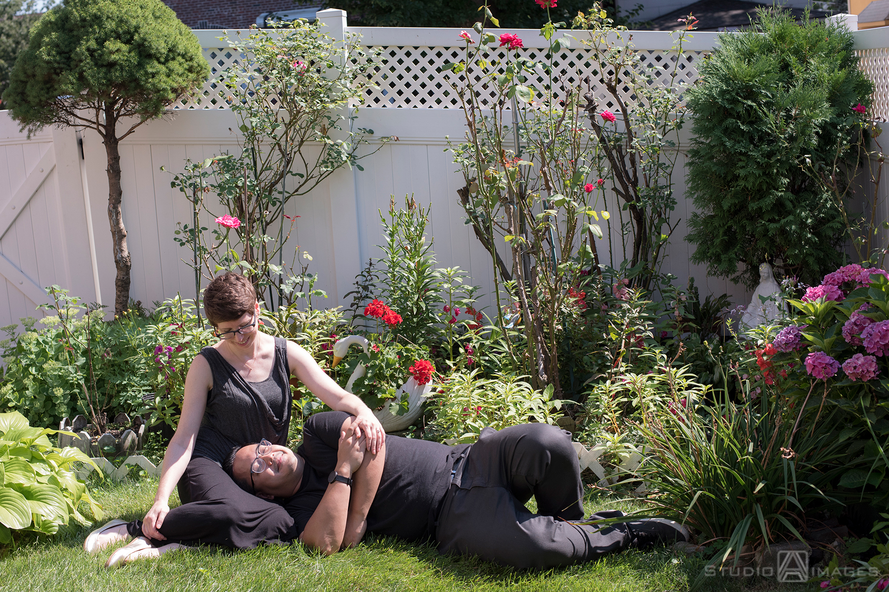Queens couple in their home