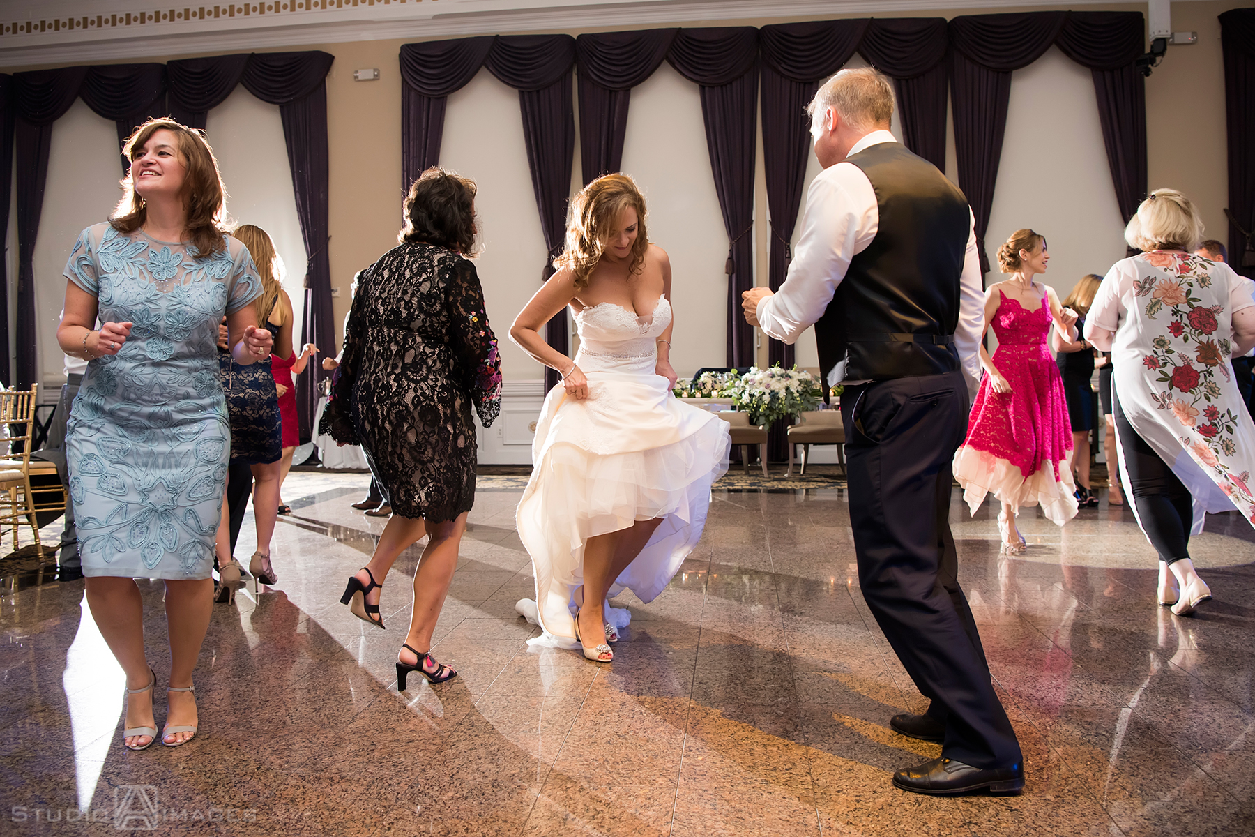 wedding reception at Florentine Gardens