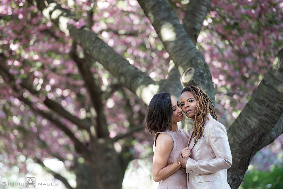 Brooklyn Botanical Garden Engagement Photos | Brooklyn Wedding Photographer | Yani + Divinity