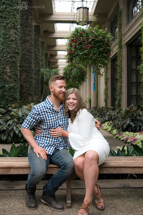 Longwood Gardens Engagement Photos | Philadelphia Wedding Photographer | Amber + Brandon