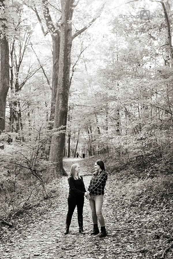 Ramapo Valley County Reservation Engagement Photos | NJ Wedding Photographer | Elise + Tess
