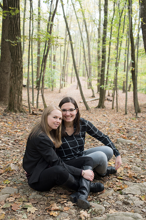 Ramapo Valley County Reservation Engagement Photos | NJ Wedding Photographer | Elise + Tess