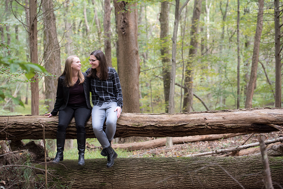 Ramapo Valley County Reservation Engagement Photos | NJ Wedding Photographer | Elise + Tess
